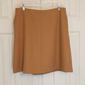Boden Camel Wool/Cashmere Blend Skirt